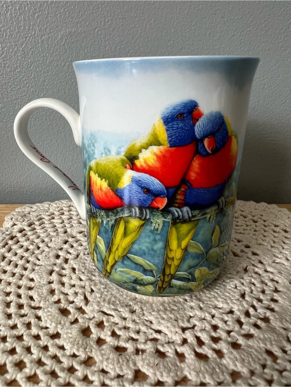 Katherine Castle 10th Annv. Birds of Australia Fine Bone China Tea/Coffee Mug